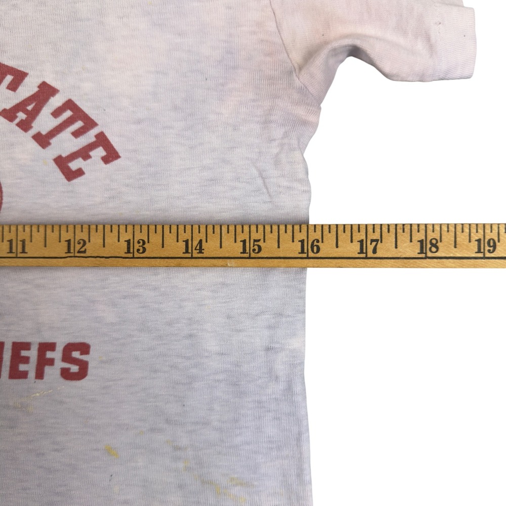 Vtg Florida State Marching Chiefs Thrashed T Shirt Adult XS S Cru-Cut Knitwear - Picture 6 of 8
